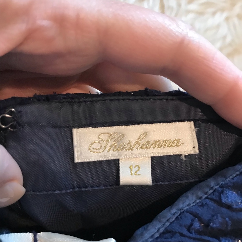 Shoshanna Navy Mini Dress Size 12 (altered) - Picture 2 of 5